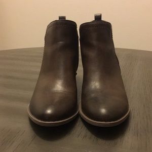 Brown booties (worn once)